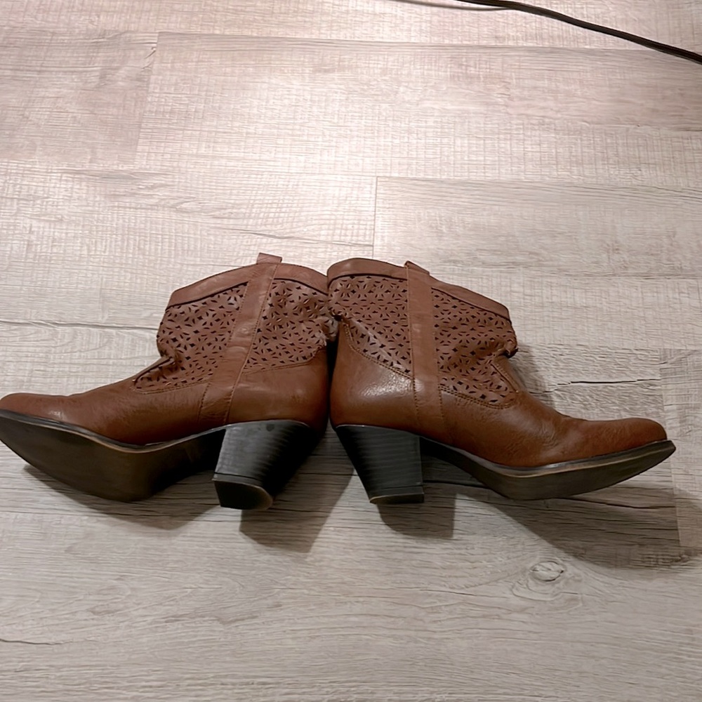 Nine West brown boots.